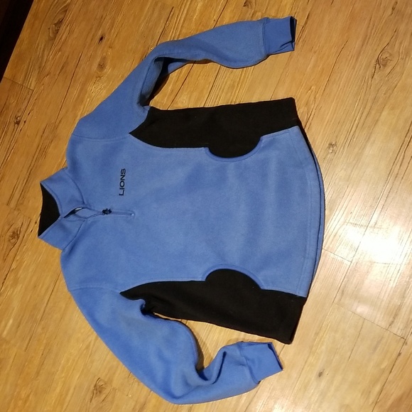 NFL Tops - NFL for Ladies Lions 1/4 zip pullover fleece 2 front pockets sz L